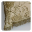 Set of Three Hand-beaded Silk Organza Decorative Pillows