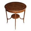 English Edwardian Mahogany Inlaid Circular Side/Occasional Table