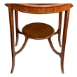 English Edwardian Mahogany Inlaid Circular Side/Occasional Table