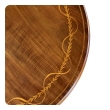 English Edwardian Mahogany Inlaid Circular Side/Occasional Table
