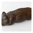 Large Japanese Meiji Period Cast Bronze Recumbent Pig
