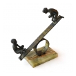 Playful Signed Bronze Seesaw Sculpture by Curtis Jere 1968