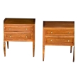 Pair of John Stuart 1960's Cherrywood 2-drawer Bedside Chests