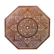 A Large & Intricately Inlaid Anglo Indian Octagonal Inlaid Side/traveling Table