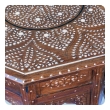 A Large & Intricately Inlaid Anglo Indian Octagonal Inlaid Side/traveling Table