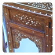 A Large & Intricately Inlaid Anglo Indian Octagonal Inlaid Side/traveling Table