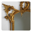 Well-carved English Chippendale Style Giltwood Mirror with Bold Crest