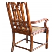 19th Century English Brighton Pavilion Neo-Gothic Bamboo Armchair at epoca