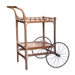  Early Haywood Wakefield Wicker and Wood Drinks/Bar Cart, circa 1910