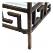 Vintage Bronze 2-tiered Table with Greek Key Open Fretwork