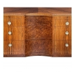 Quality Art Deco Rosewood and Burl Walnut 3-Drawer Chest by Irwin Furniture (1919-1953)