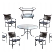 8-Piece Grouping of Brown Jordan "Roma" Patio Furniture 