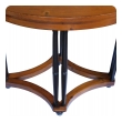 English Pine Oval Center/Side Table Raised on Columnar Supports