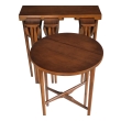 Bertha Schaefer for M. Singer & Sons 1950s Walnut Nesting Tables