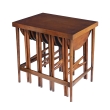 Bertha Schaefer for M. Singer & Sons 1950s Walnut Nesting Tables