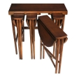 Bertha Schaefer for M. Singer & Sons 1950s Walnut Nesting Tables