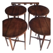 Bertha Schaefer for M. Singer & Sons 1950s Walnut Nesting Tables