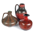 1960's Scheurich Art Pottery Lava Glazed Ewer