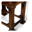 Rustic Italian Baroque Style Walnut Single-Drawer Side Table