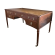 An English George III Style Mahogany Concave Writing Desk