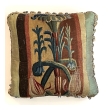 A Pair of Antique 18th Century European Tapestry Pillows With Tassels