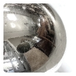 Massive Mercury Glass Spheroid Lamp