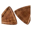 Pair of Danish Modern 1960's Parquetry Guitar Pick Form Drinks Tables