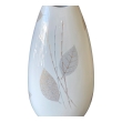 Large Bavarian Porcelain Hand-painted Fish-mouth Vase by Porzellanfabrik Thomas
