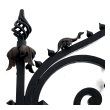 Large Gothic Revival Wrought Iron Four-light Lantern