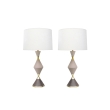 Iconic Pair of Gerald Thurston for Lightolier Tri-color Ceramic Lamps