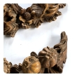 Pair of Well-Carved French Boiserie Swag Appliques 