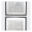a handsome pair of framed sea charts of the coasts of Great Britain by Captain Greenvile Collins; mi