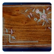 a charming french art nouveau rectangular jewel box with brass and copper inlay