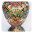 a vibrant and unusual pair of kashmiri papier mâché polychromed urns