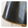 a good quality and large-scaled french empire style gilt-bronze 3-light bouillotte lamp with adjustable tole shade; stamped 'made in france'
