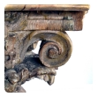 well-carved italian neoclassical corinthian capital with faux marble top; ex-collection Tony Duquette