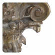 well-carved italian neoclassical corinthian capital with faux marble top; ex-collection Tony Duquette