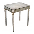 stylish american mid-century rectangular mirrored table with giltwood highlights by Archibald Taylor