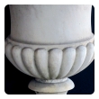 shapely italian neoclassical style carved carrara marble campagna urn 