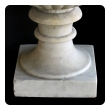 shapely italian neoclassical style carved carrara marble campagna urn 