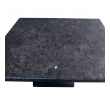 Shapely Carved Belgian Bluestone Square Dining/Center Table with Robust Baluster-form Base