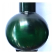Thickly-modeled Pair of Chinese Emerald Green Peking Glass Vases