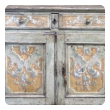 Pair Italian Baroque Polychrome Painted Credenzas