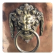 Massive English Brass and Copper Log Bin with Armorial Crests