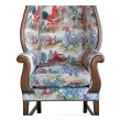 Inviting Pair of English-Country Style Wing Chairs