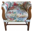 Inviting Pair of English-Country Style Wing Chairs