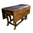 Provincial Portuguese Hardwood Swing-Leg Table 