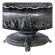 Fanciful Pair of French Art Nouveau Iron Planters/Jardini­ères