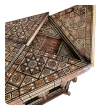  Intricately Inlaid Moorish Game Table with Pivoting Handkerchief Top