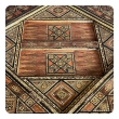  Intricately Inlaid Moorish Game Table with Pivoting Handkerchief Top